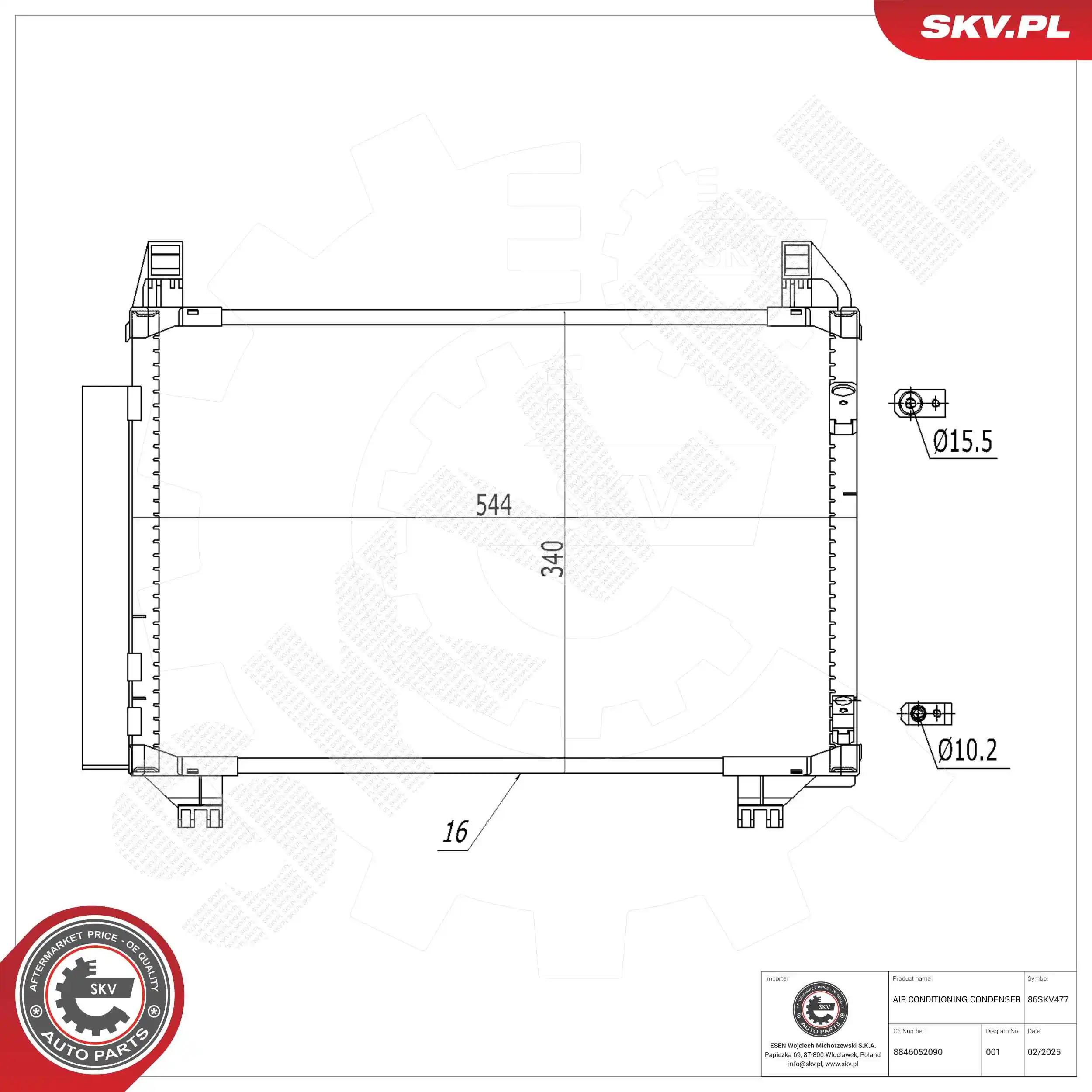 Condenser, air conditioning